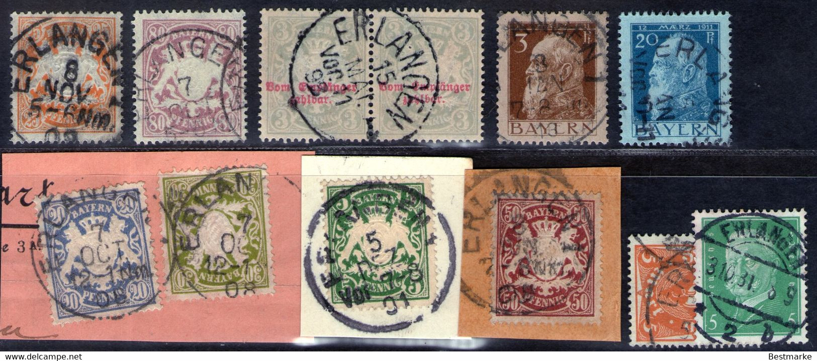 Lot Bayern - Erlangen Mittelfranken - Pfennigzeit - Collections