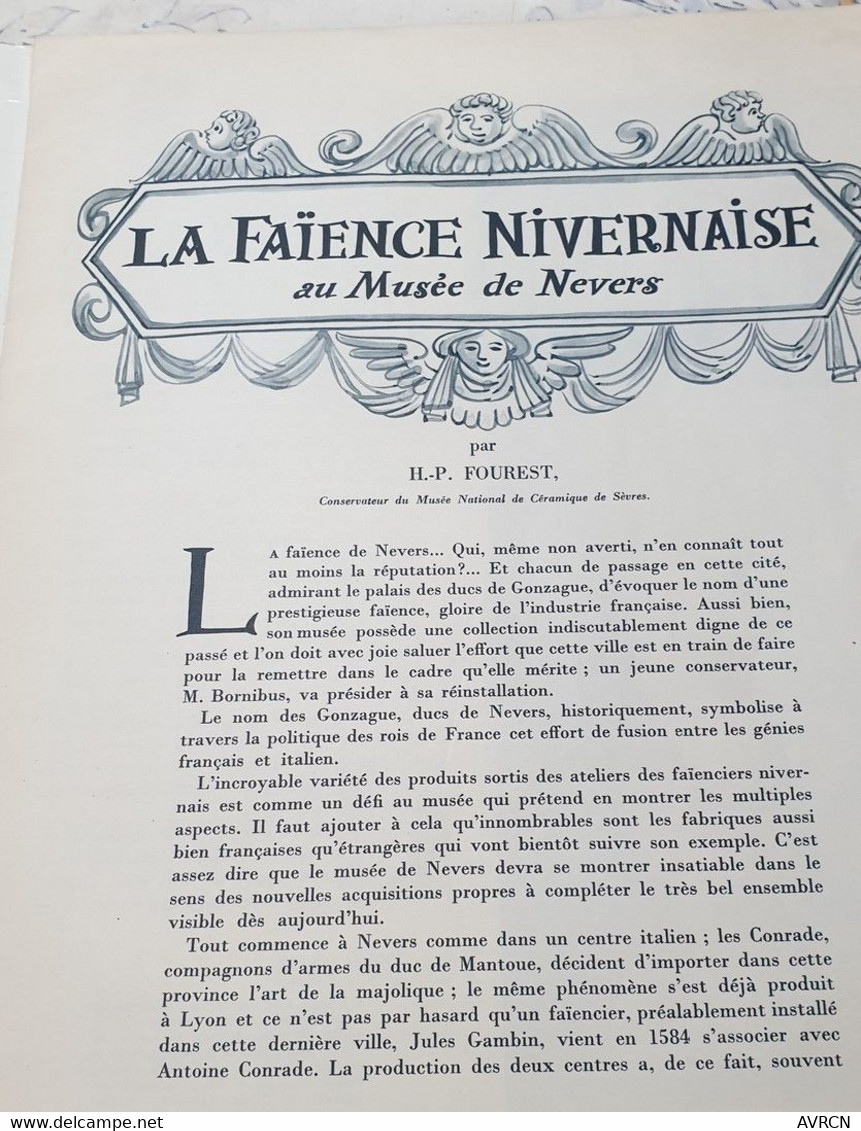 LA FAIENCE NIVERNAISE Au Musée De Nevers (H.P FOUREST )  1960 - Nevers (FRA)