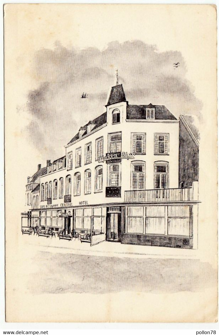HOTEL CAFE' RESTAURANT "CENTRAL" - STATIONSPLEIN 9 - ROOSENDAAL - 1968 - Vedi Retro - Roosendaal