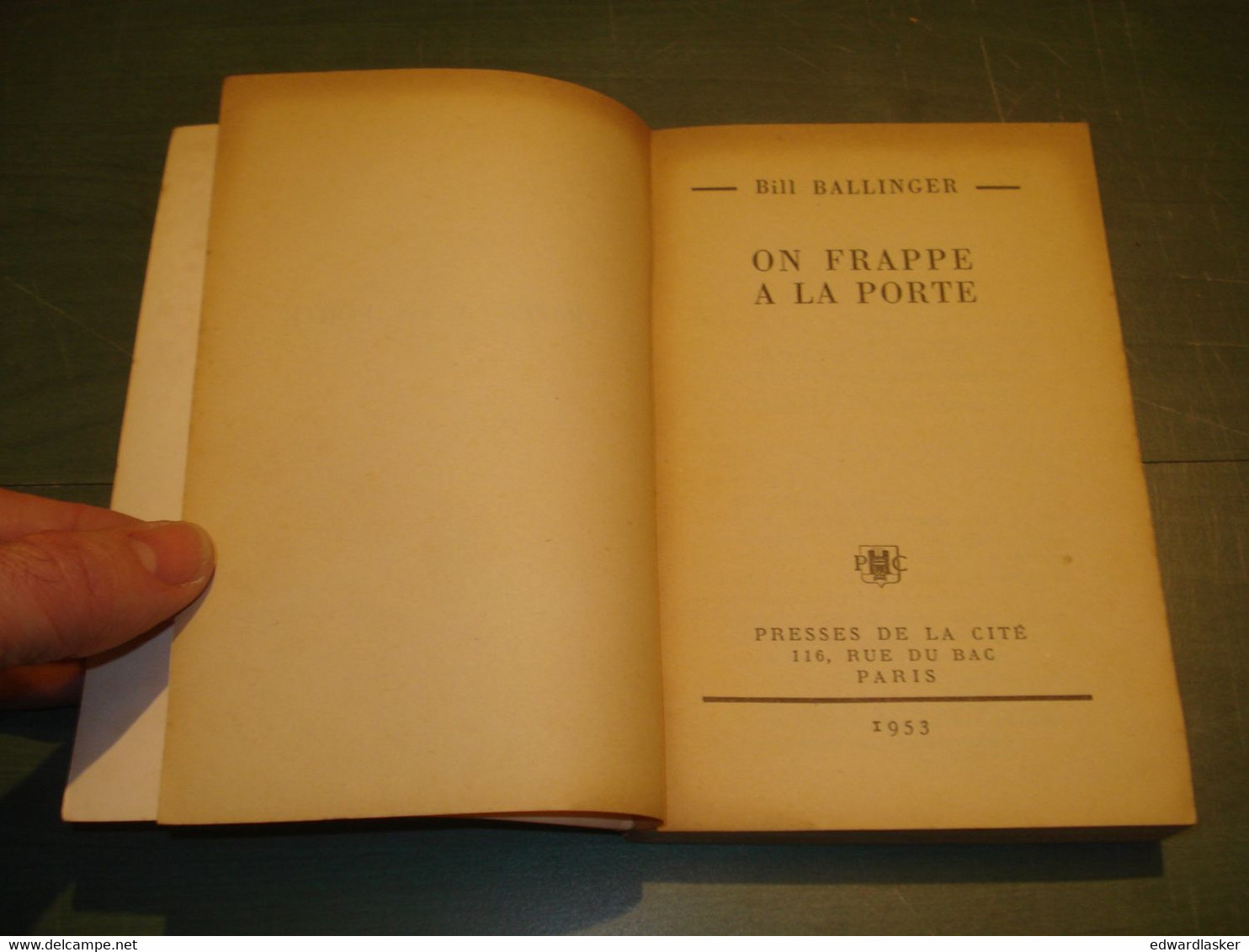 Un MYSTERE N°115 : On FRAPPE à La PORTE /Bill BALLINGER - 1953 [1] - Presses De La Cité