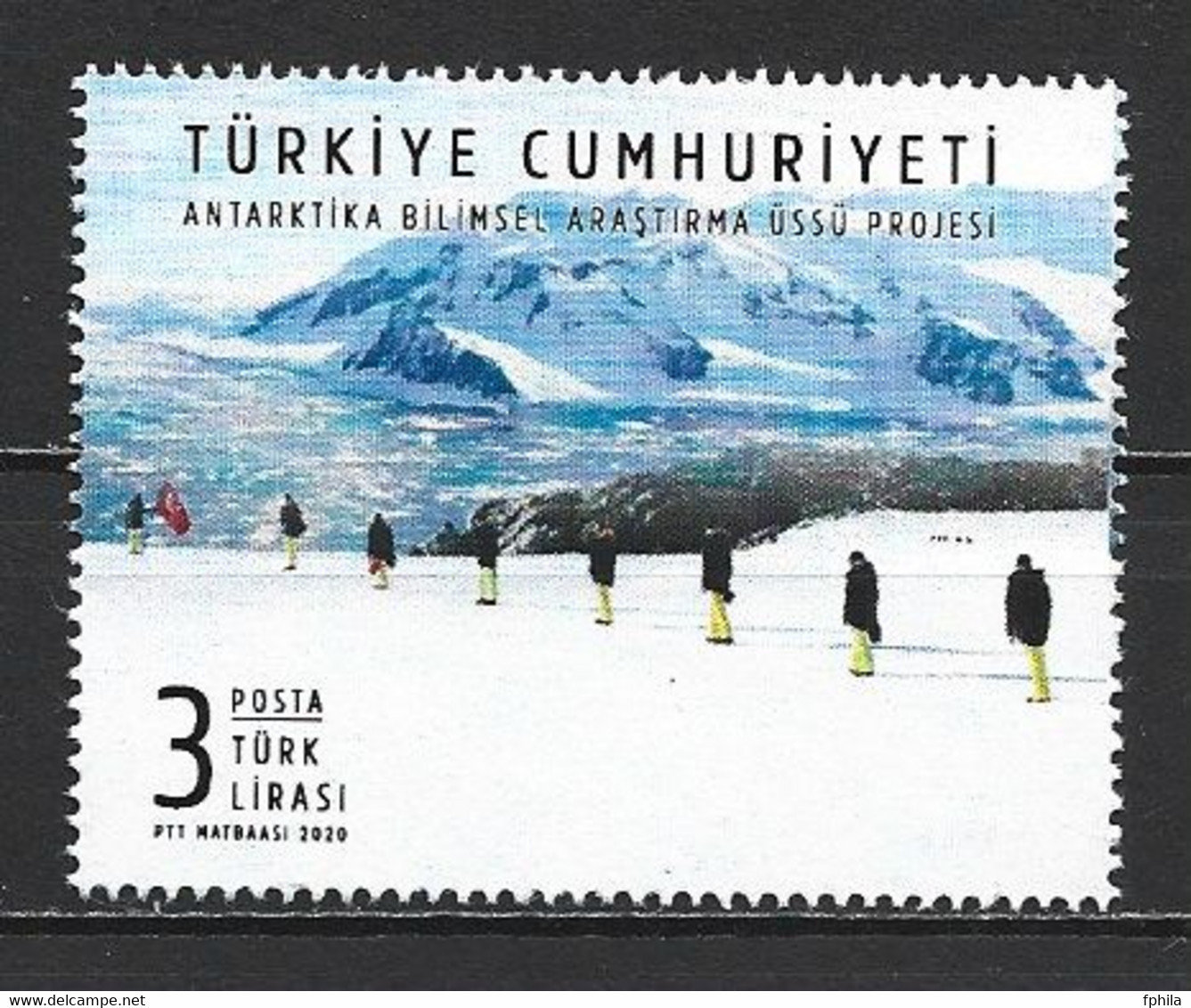 2020 TURKEY THE PROJECT OF SCIENTIFIC RESEARCH STATION IN ANTARCTICA MNH ** - Ungebraucht