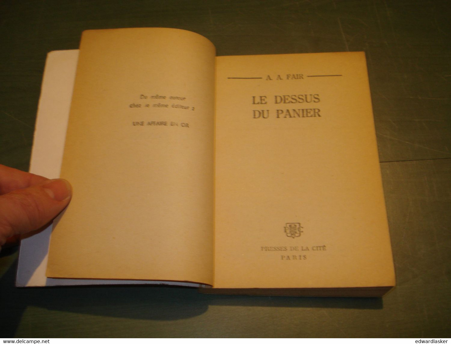 Un MYSTERE N°303 : Le Dessus Du Panier /A.A. Fair - Novembre 1956 - Presses De La Cité