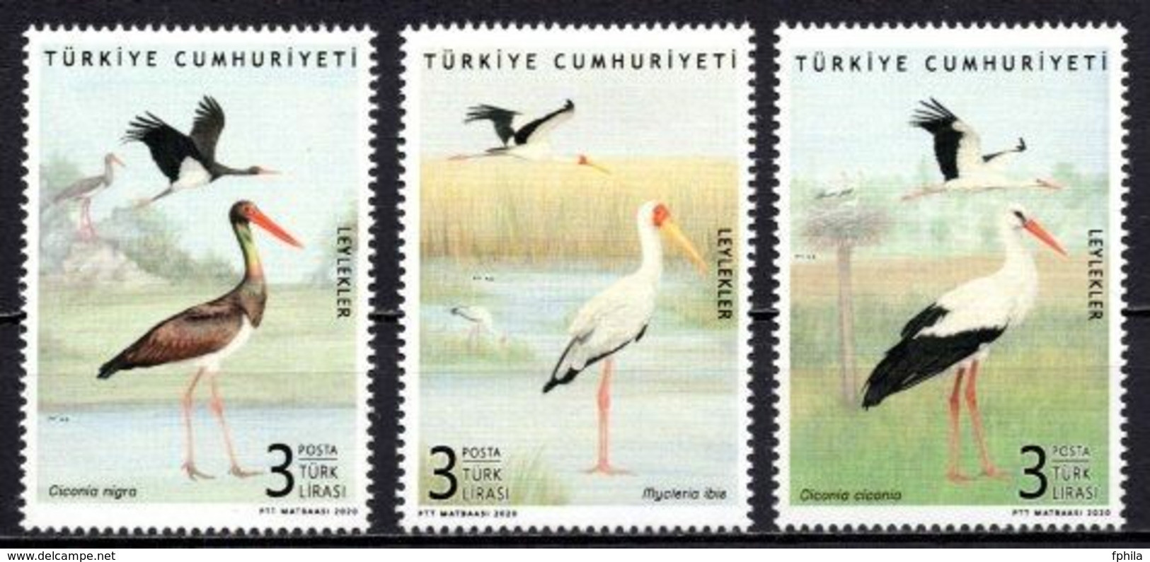2020 TURKEY STORKS MNH ** - Unused Stamps