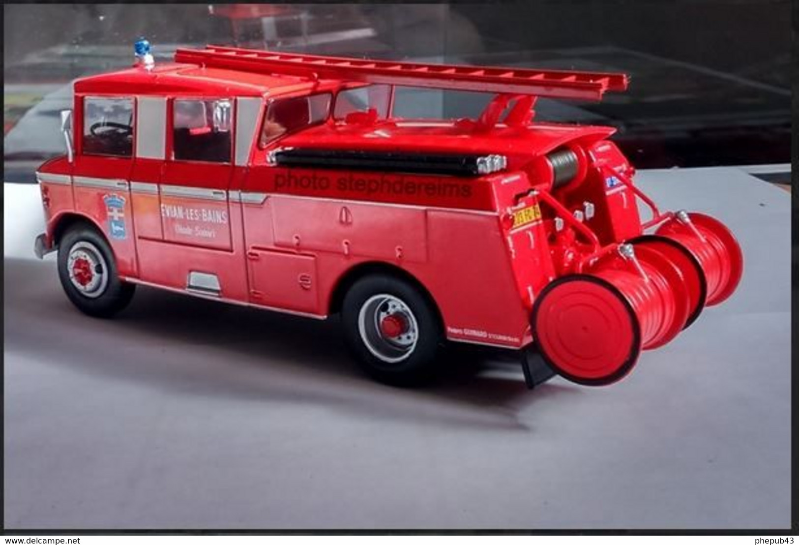 Citroën 46 CD Heuliez FPT - Pompes-Guinard - Pompiers - Evian-les-Bains - Hachette - Utilitaires