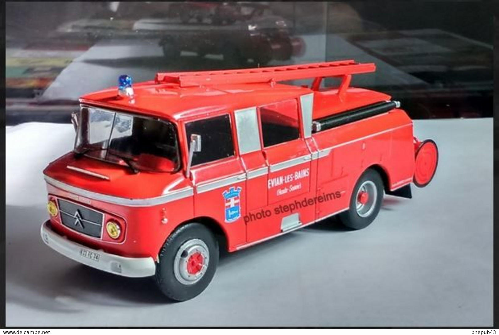 Citroën 46 CD Heuliez FPT - Pompes-Guinard - Pompiers - Evian-les-Bains - Hachette - Utilitaires