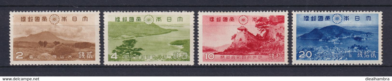 JAPAN NIPPON JAPÓN DAISEN & SETONAIKAI (INLAND SEA) 1939 / MNH / 276 - 279 - Nuevos