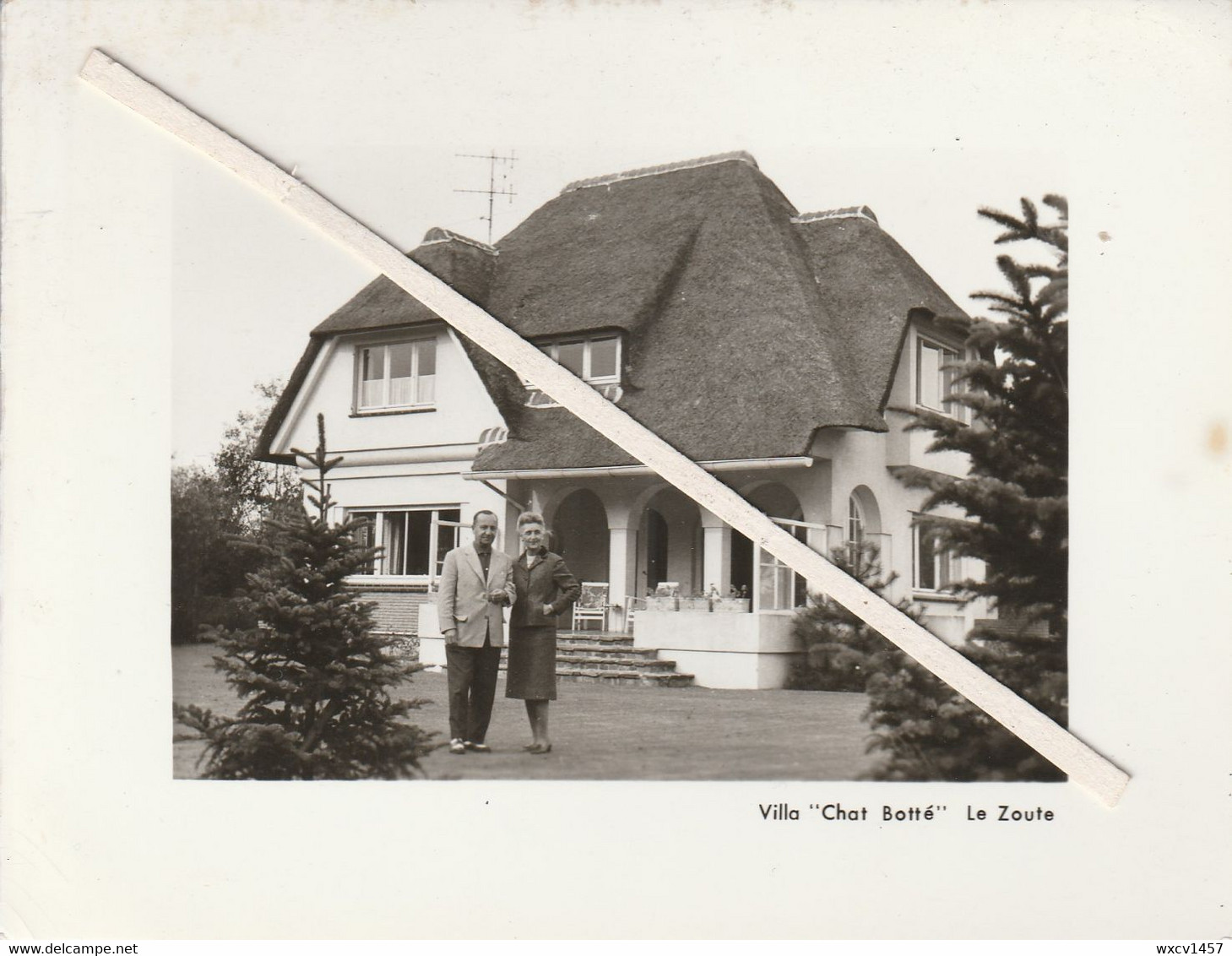 Knocke , Knokke , Villa " Chat Botté " Le Zoute , Carte Double  PRIVEE " Joyeux Noël Et Bonne Année " - Knokke