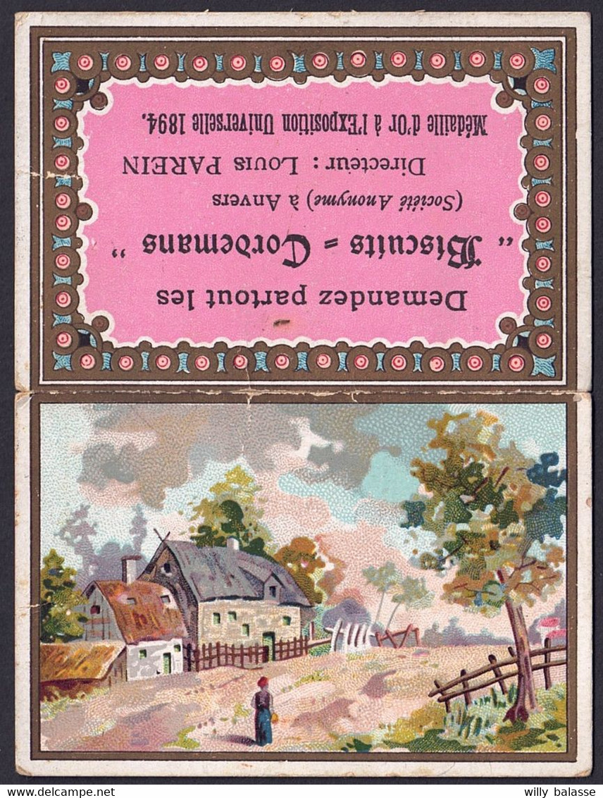+++ Calendrier - 1895 - Publicité Biscuits CORDEMANS à Anvers - Chromo   // - Kleinformat : ...-1900