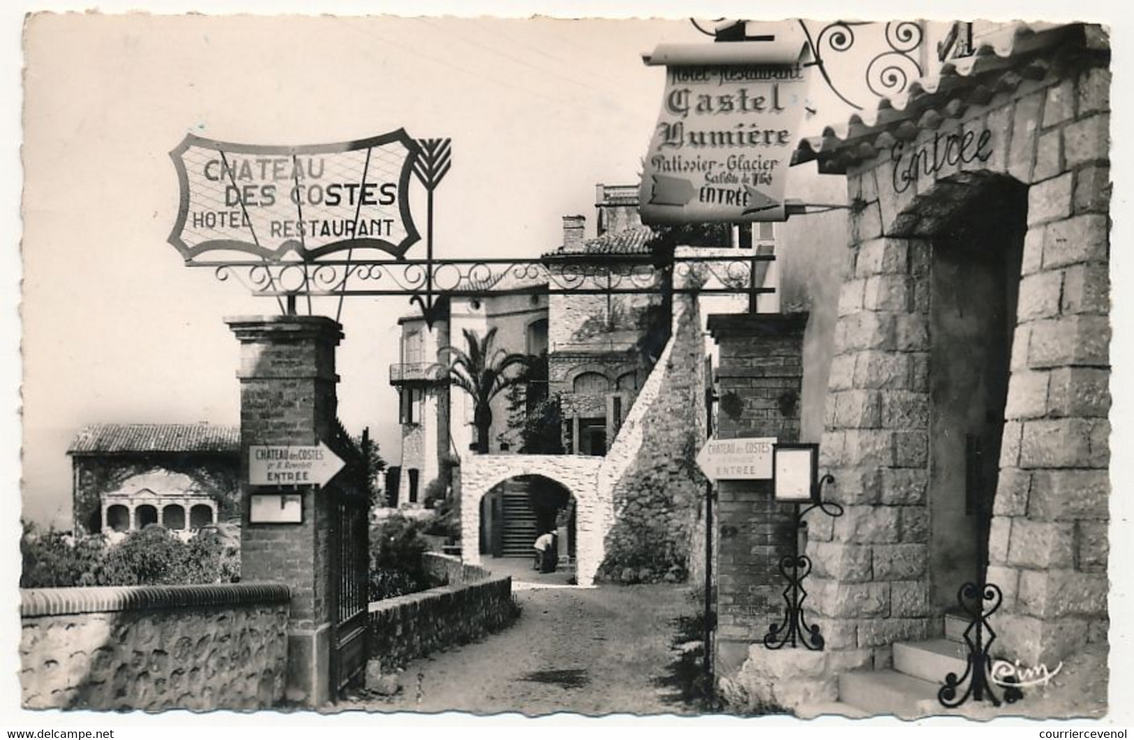 CPSM - LE CASTELLET (Var) - Les Hôtels - Pour Belgique, Taxée Avec étiquette Et Cachets De Retour Envoyeur - 7/7/1959 - Le Castellet