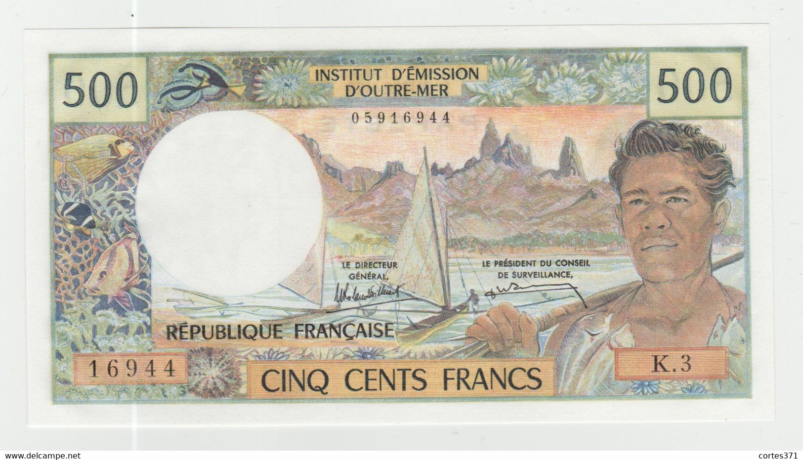 Tahiti Pick 500 Francs  1985 P-25d UNC - Autres - Océanie