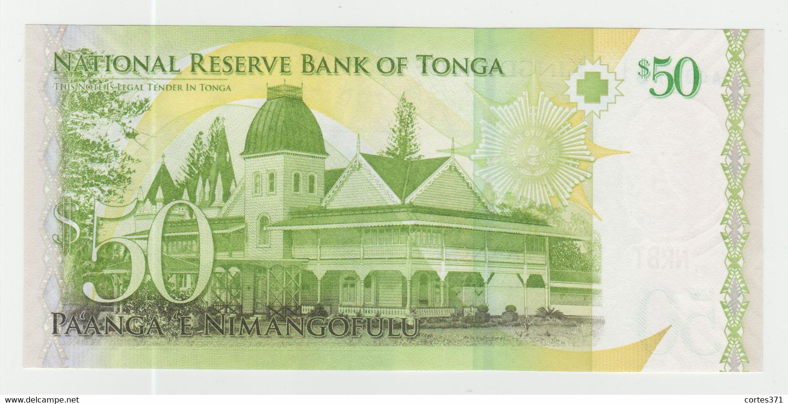 Tonga  50 Pa'anga  2008 P-42 UNC - Tonga