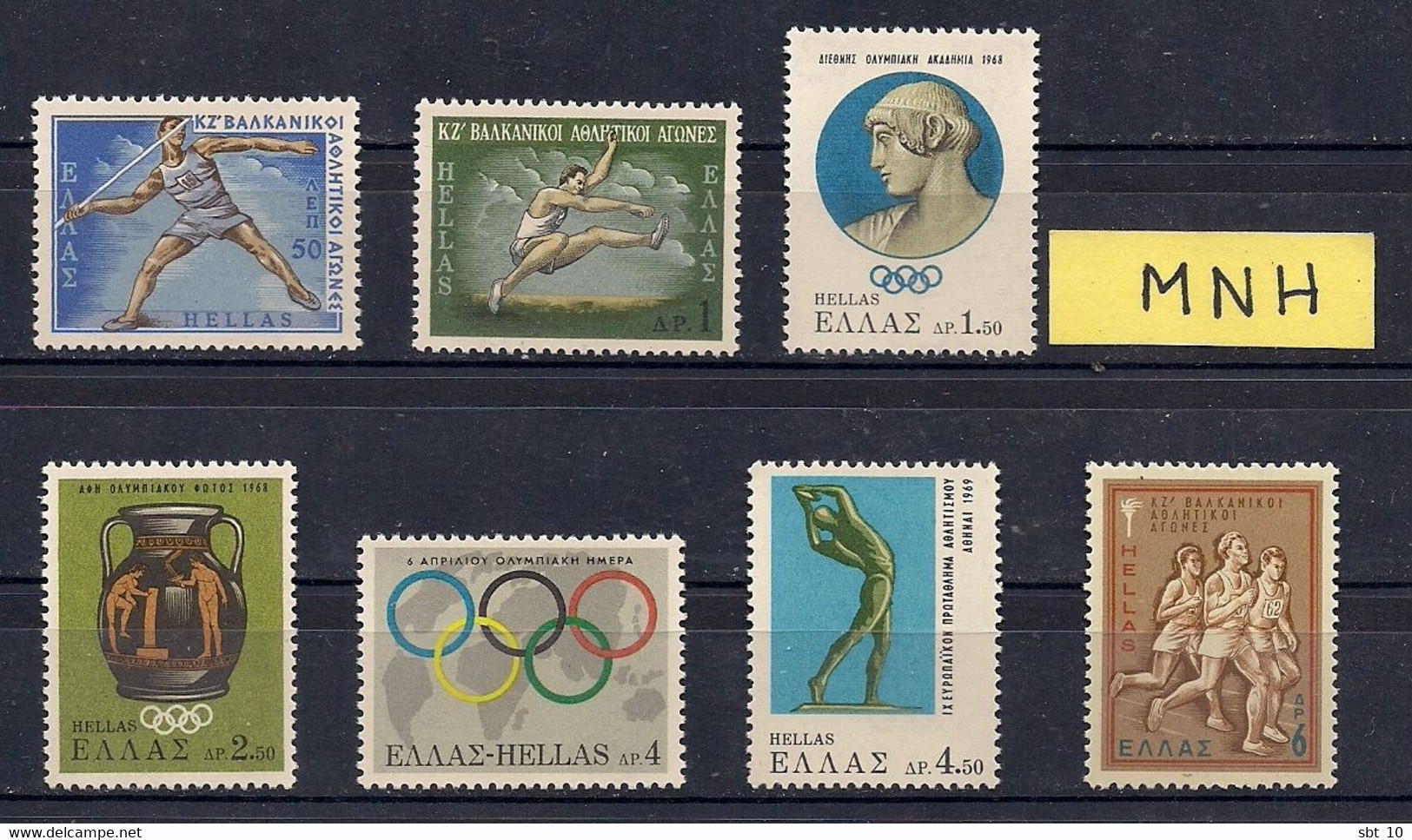 Greece - Lot stamps, sets Sports events,Olympic Games - MNH - MH (10 Foto)
