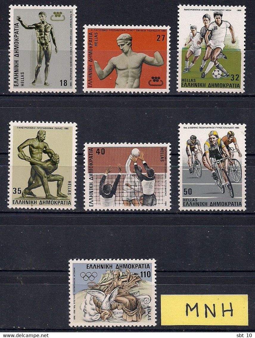 Greece - Lot stamps, sets Sports events,Olympic Games - MNH - MH (10 Foto)