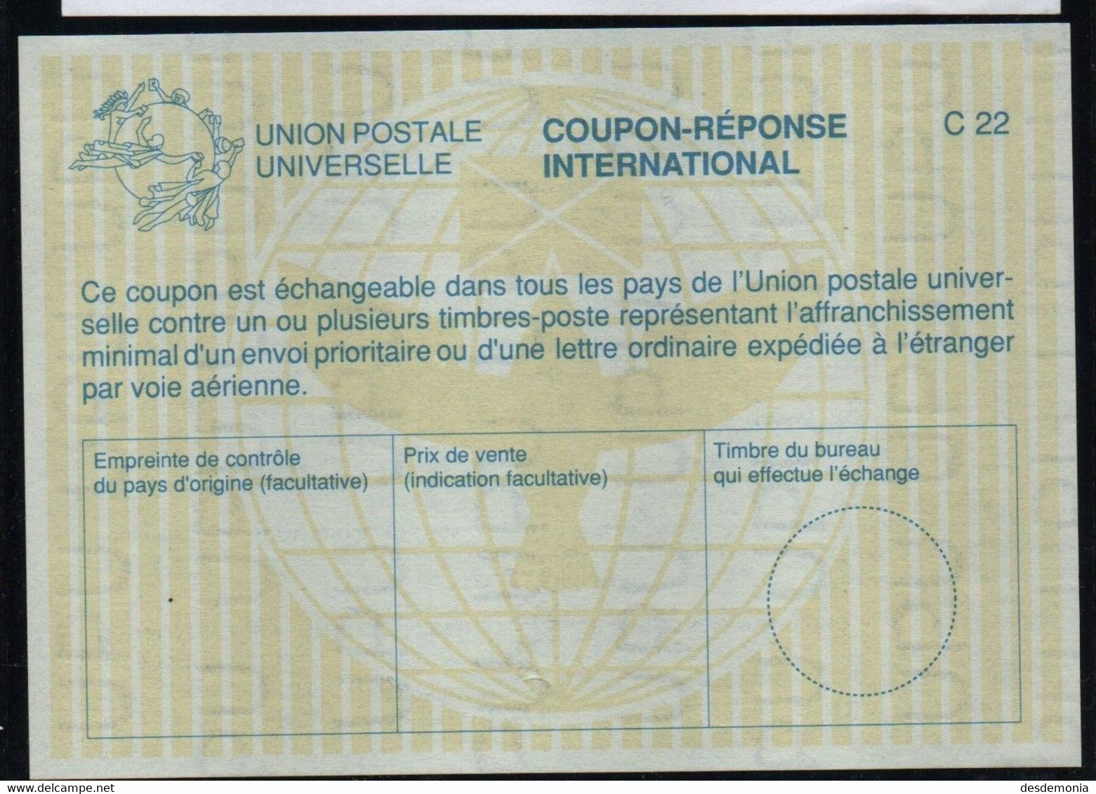 Coupon Réponse International C22 (Michel 44) ** "par Voie Aérienne" - Antwortscheine