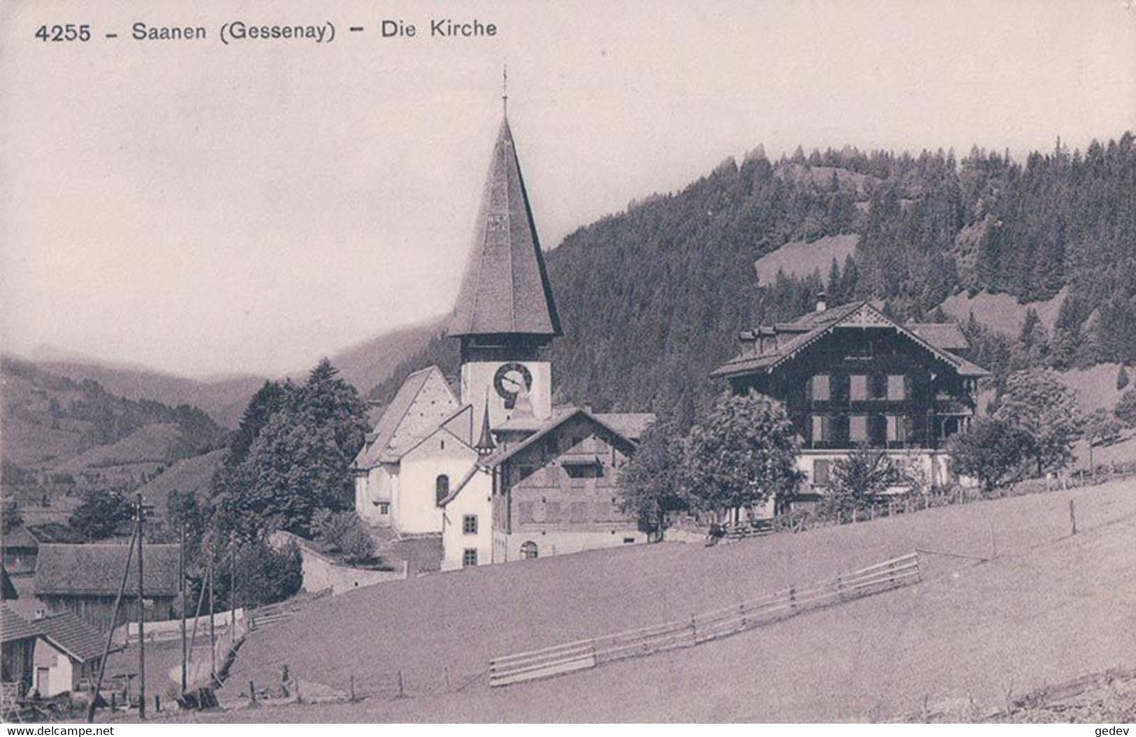 Saanen BE, Gessenay Die Kirche (4255) - Gessenay