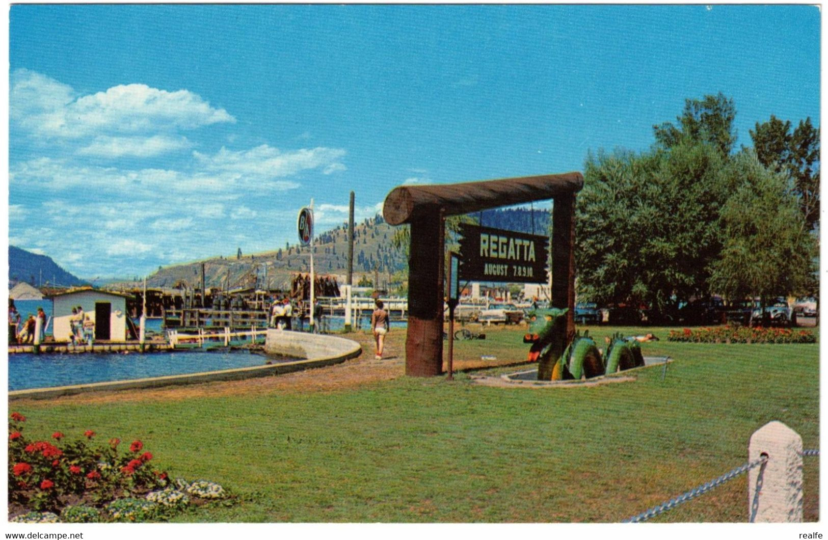 Vintage Postcard Replica Of The Famous Ogopogo Kelowna B.C. Canada - Kelowna