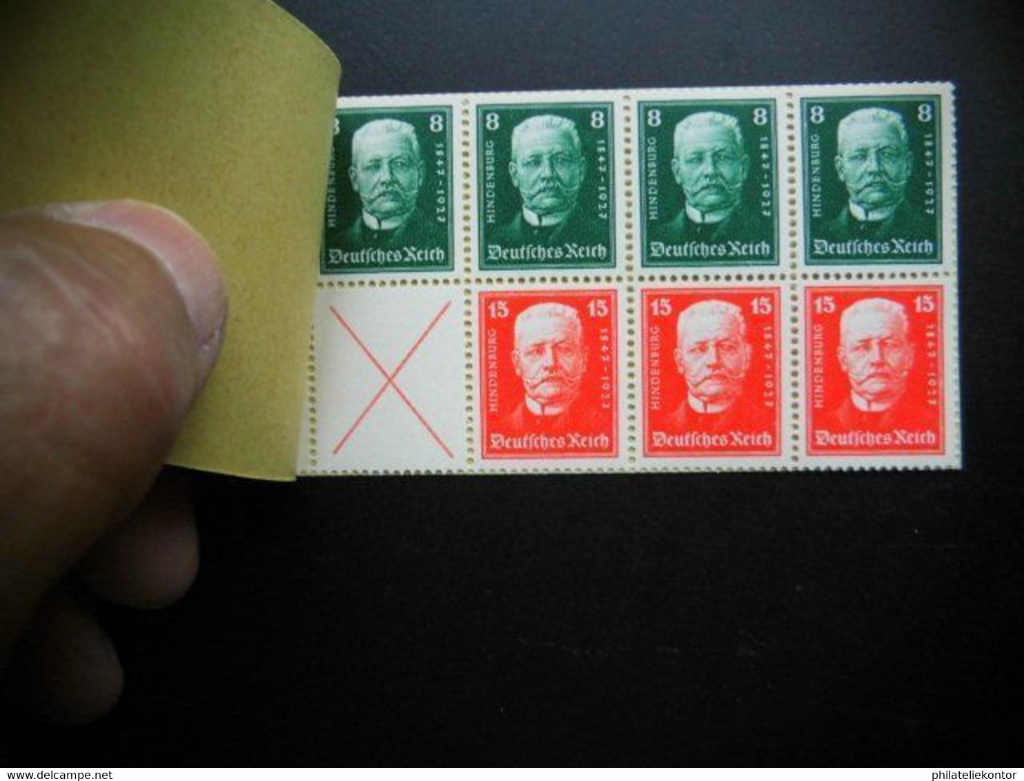 Deutsches Reich 1927 Markenheft Nr. 24Z ** Katalogwert: 600.00 € - Postzegelboekjes