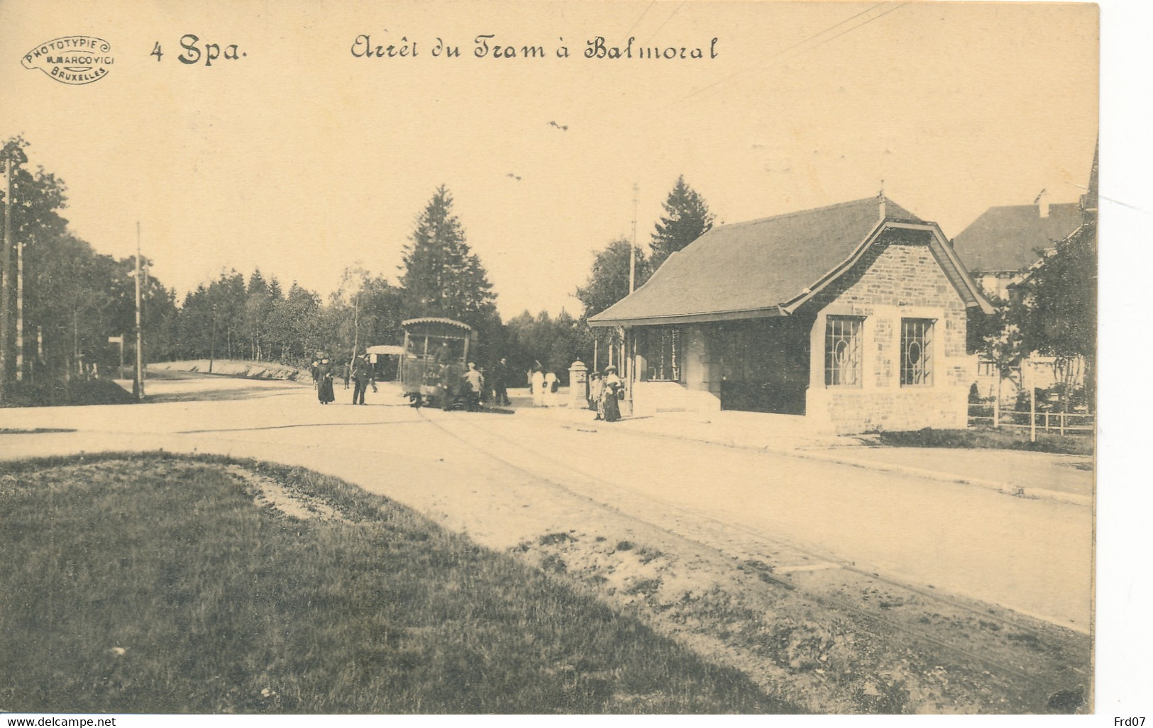 CV Spa – Tram à L’Hôtel Balmoral – Feldpost SPA 21 XII 14 Vers Minden - Spa