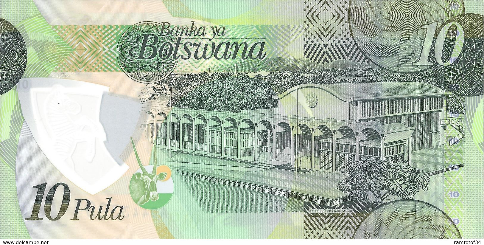 BOTSWANA - 10 Pula 2021 - UNC - Botswana