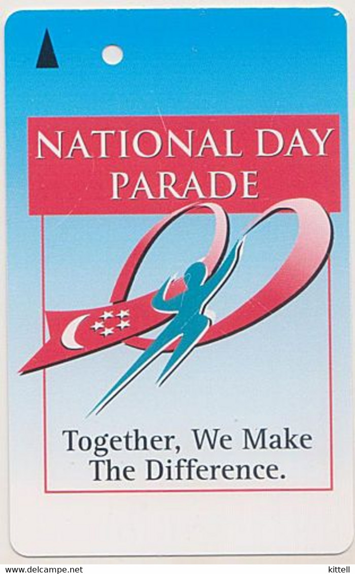 Singapore Old Transport Subway Train Bus Ticket Card Transitlink Used National Day - Monde