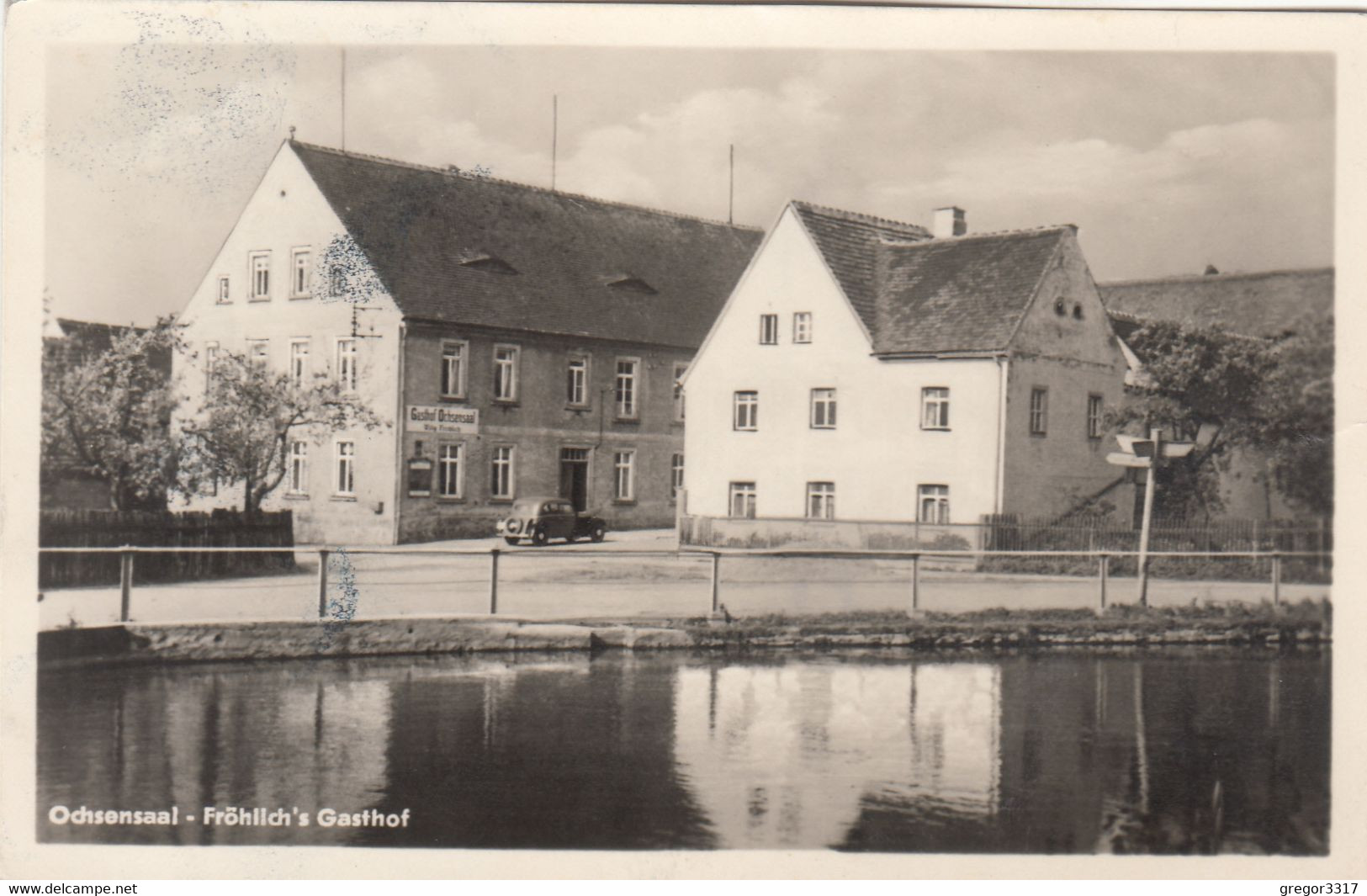 A1810) OCHSENSAAL - Fröhlich's Gasthof - M. Altem AUTO !! TOP AK - Dahlen