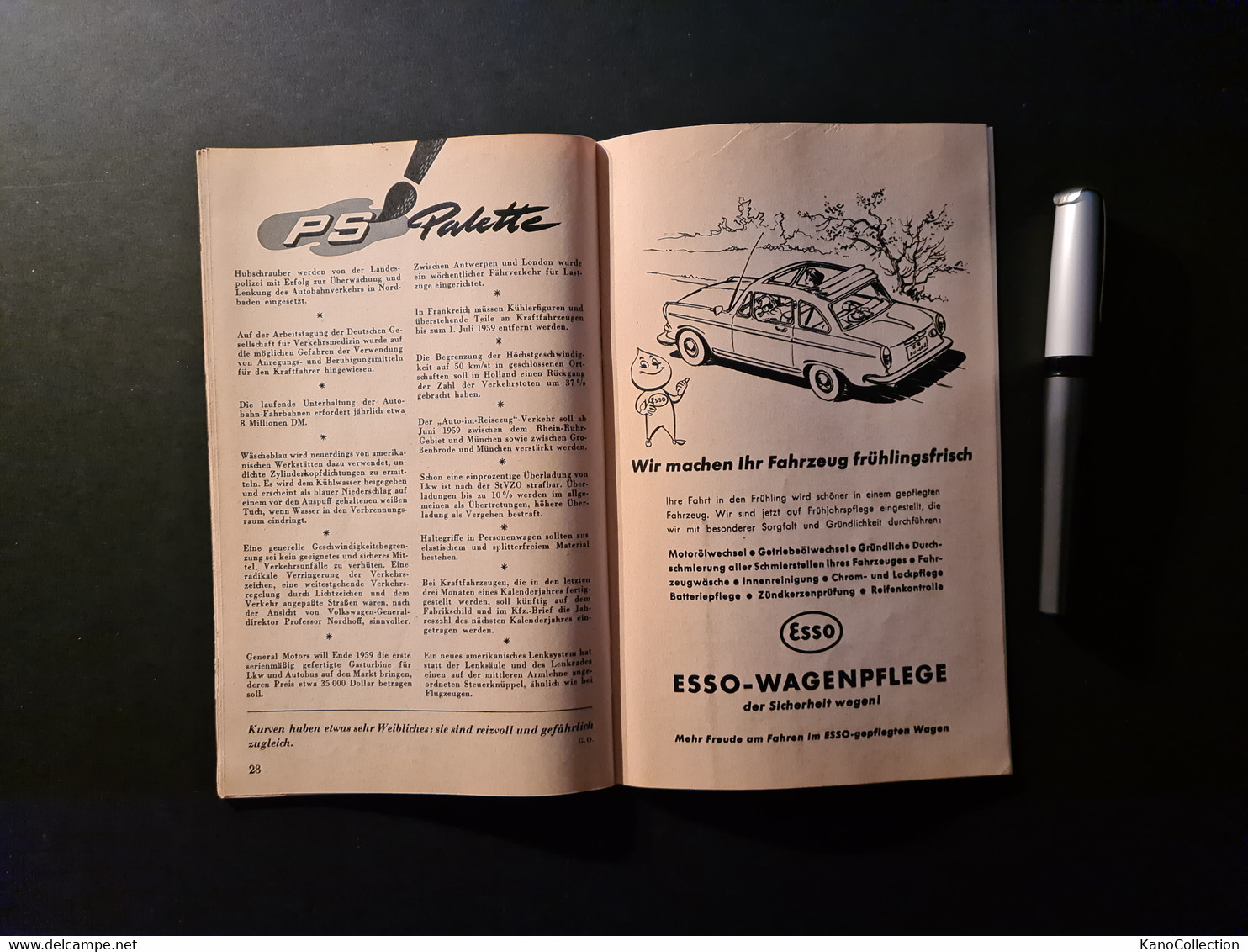 Adolf Renker's Esso-Tankpost, Nr. 3 1959, 32 Seiten - Automóviles & Transporte