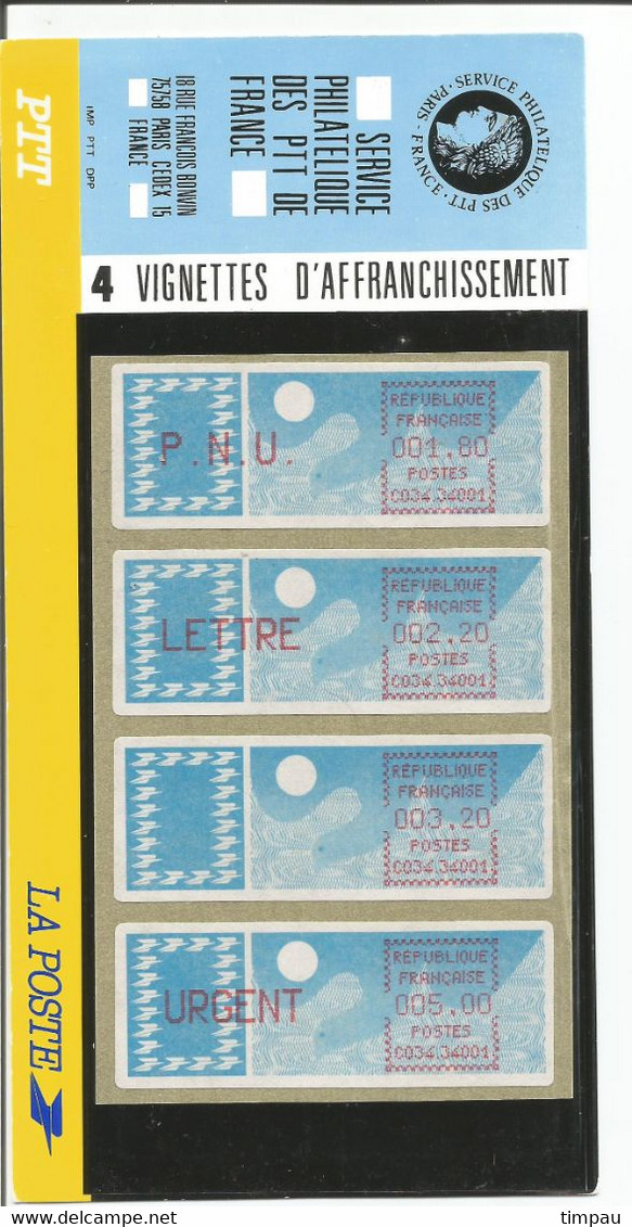 Plaquette De Timbres De Distributeurs De 1985 Neuves - 1985 Carta « Carrier »
