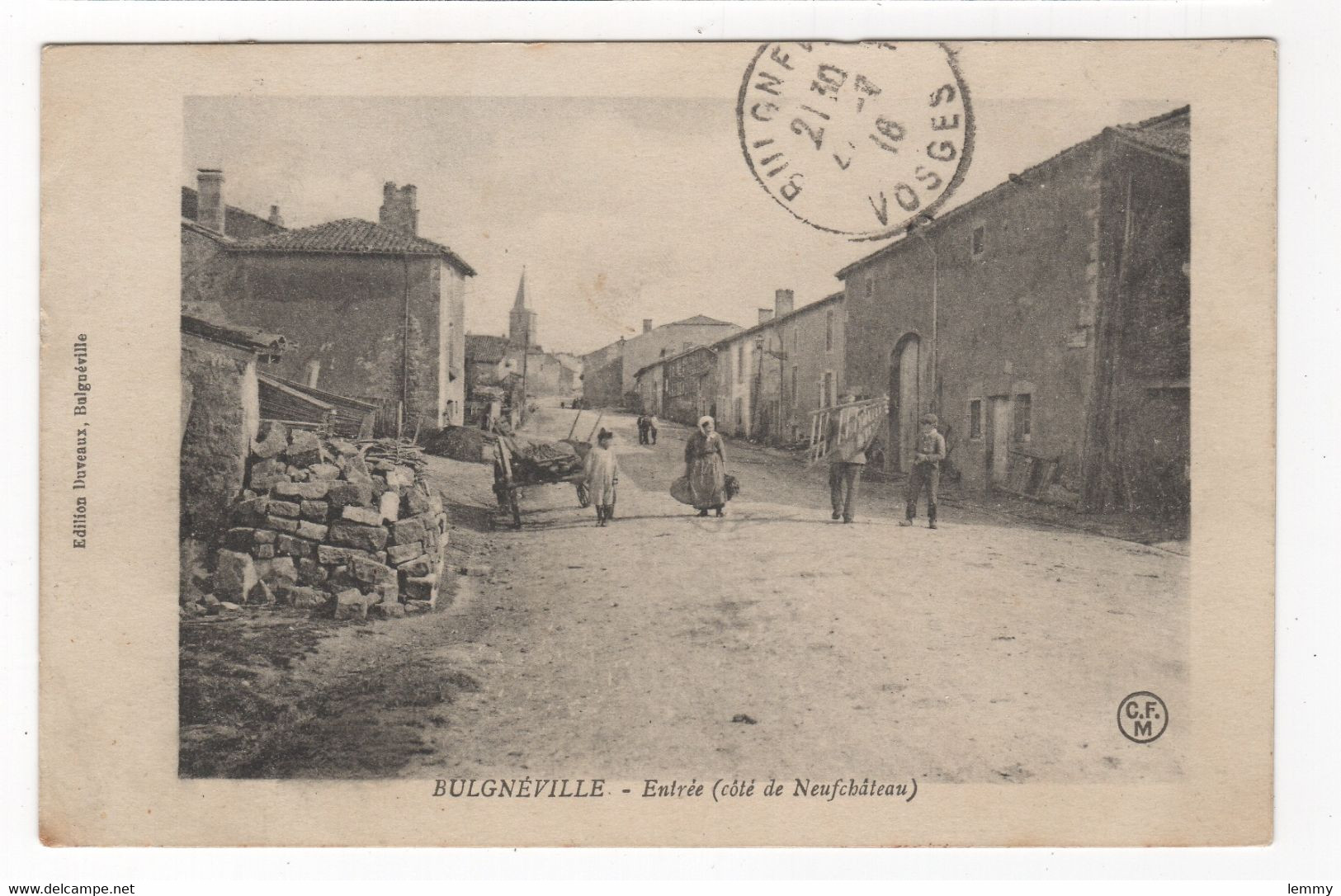 88 - BULGNÉVILLE -   ENTRÉE CÖTÉ CHATEAUNEUF - 1918 - Bulgneville