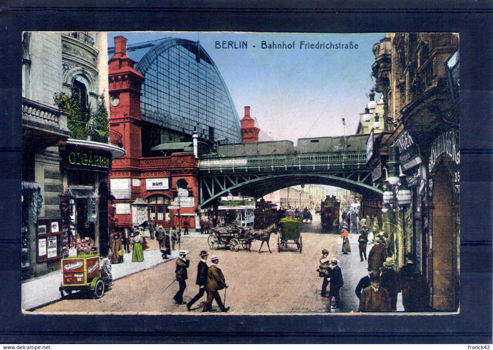 Allemagne. Berlin. Bahnhof Friedriechstrasse. Carte Colorisée - Friedrichshain