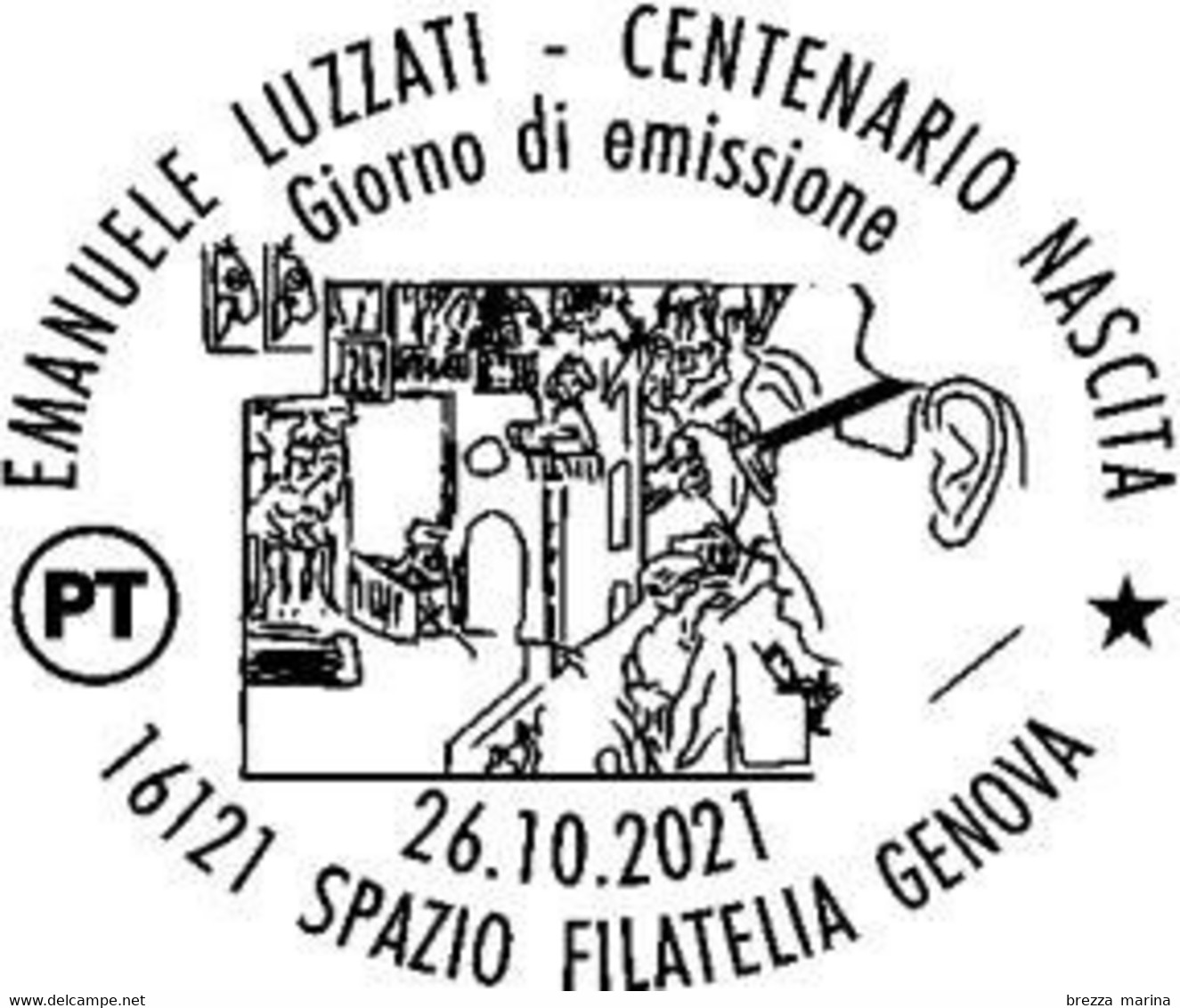 Nuovo - MNH - ITALIA - 2021 - 100 Anni Della Nascita Di Emanuele Luzzati – Ritratto - B - Alfanumerico - 2021-...: Ungebraucht