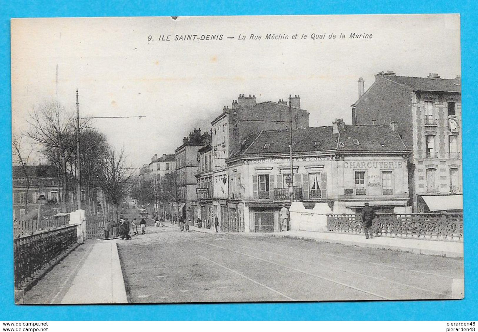 93-Ile Saint Denis-la Rue Méchin Et Les Quais De La Marine-cpa Non écrite - L'Ile Saint Denis