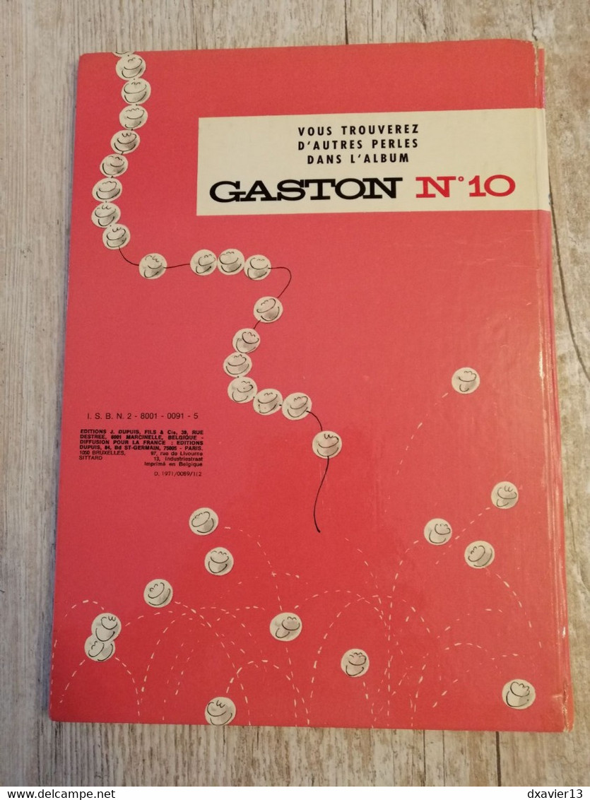 Bande Dessinée - Gaston 9 - Le Cas Lagaffe (1974) - Gaston