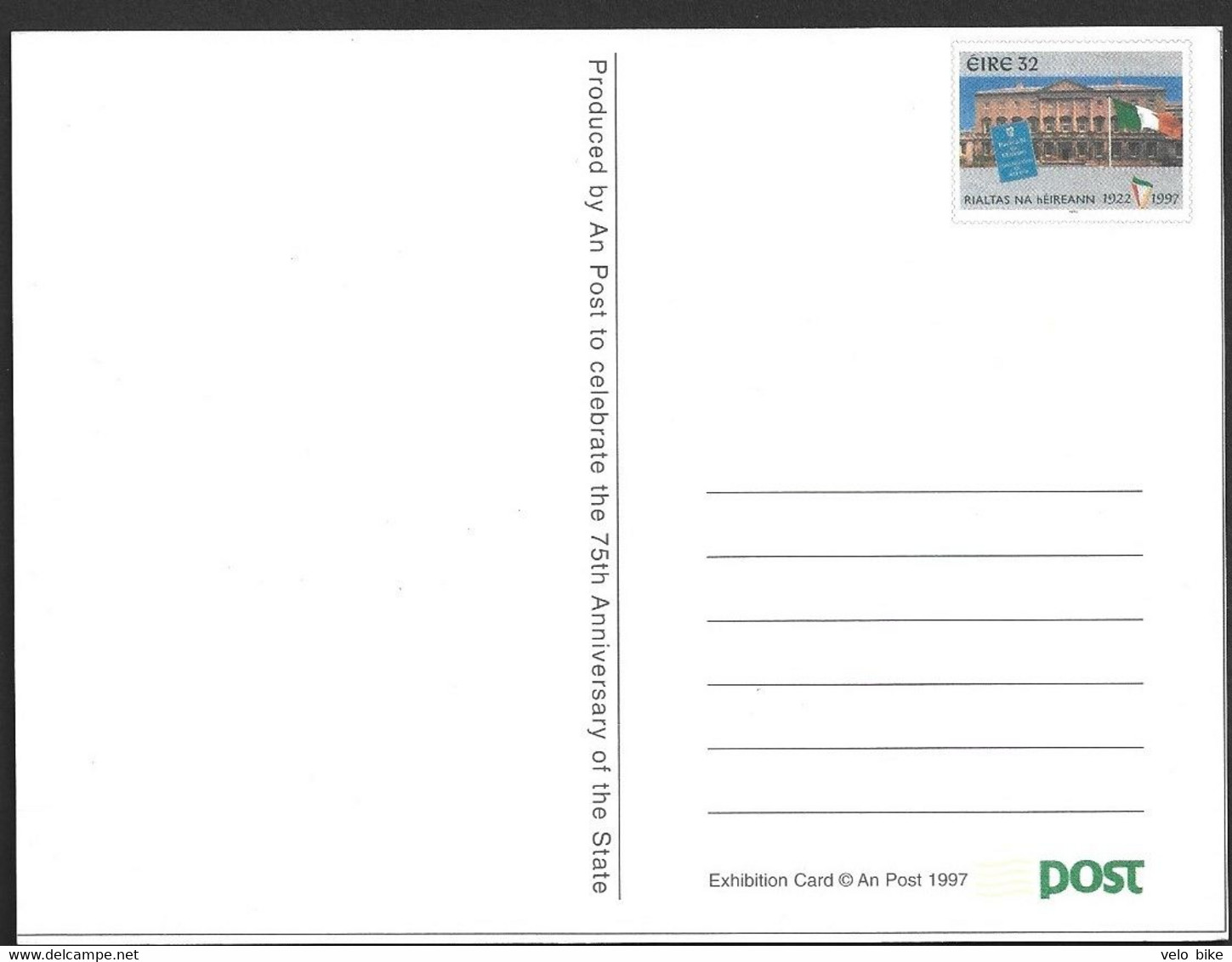 Eire Ireland  Postal Stationery Postage Paid  Exhibition Card Government Of Ireland Rialtas Na HÉireann - Interi Postali