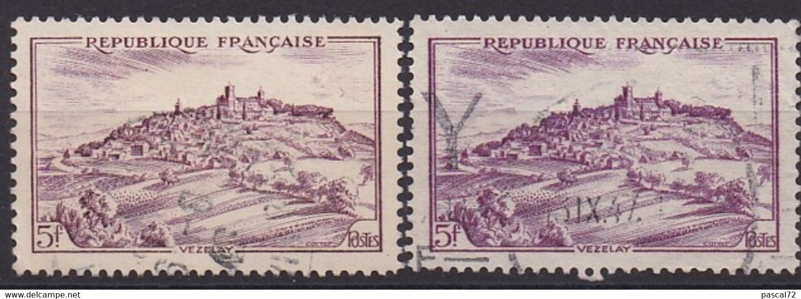 1946 Variété Sur Y&T N° 759 Exemplaire Normal + Exemplaire Pâle Oblitérés - Gebraucht