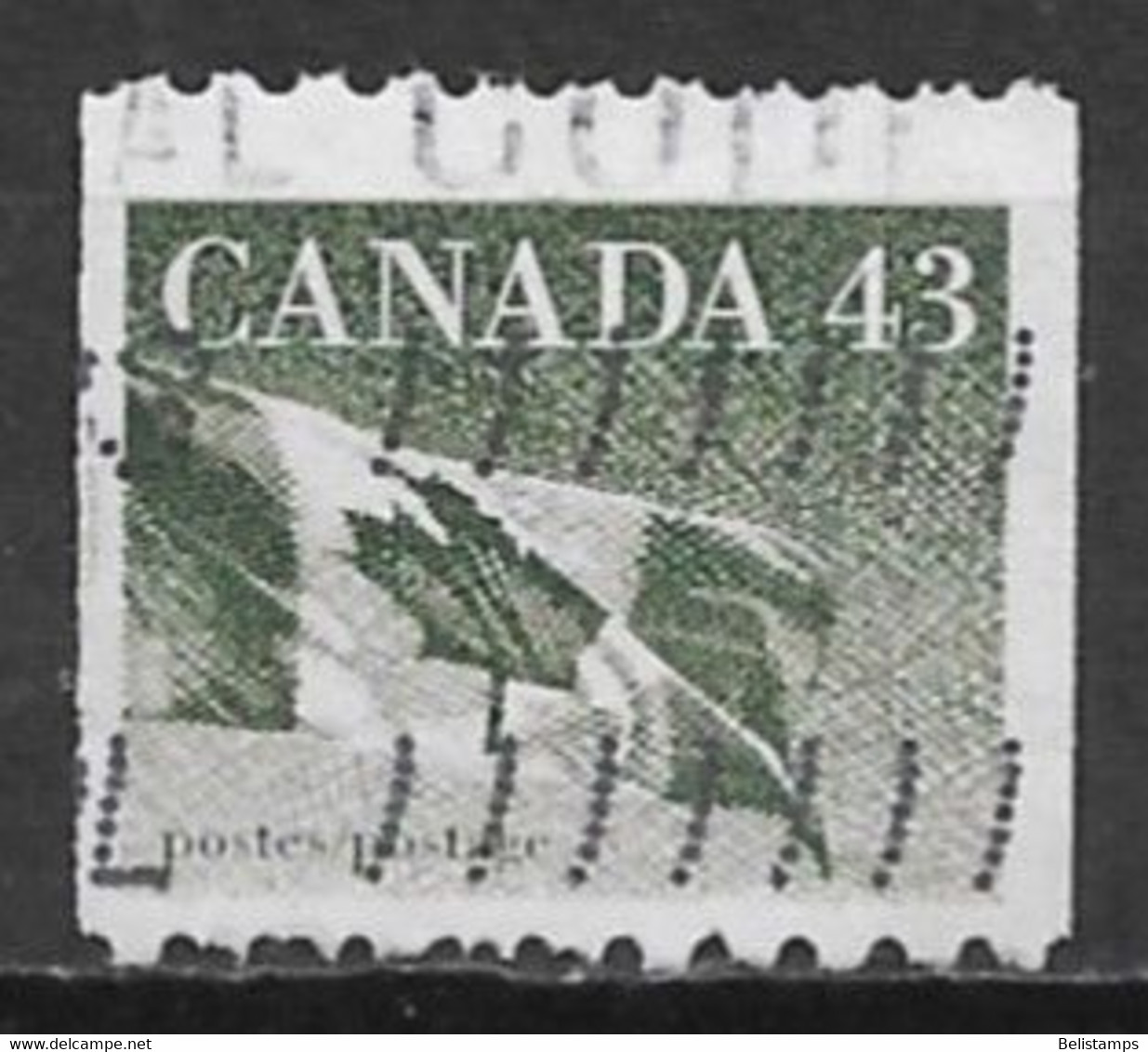 Canada 1992. Scott #1395 (U) Flag - Markenrollen