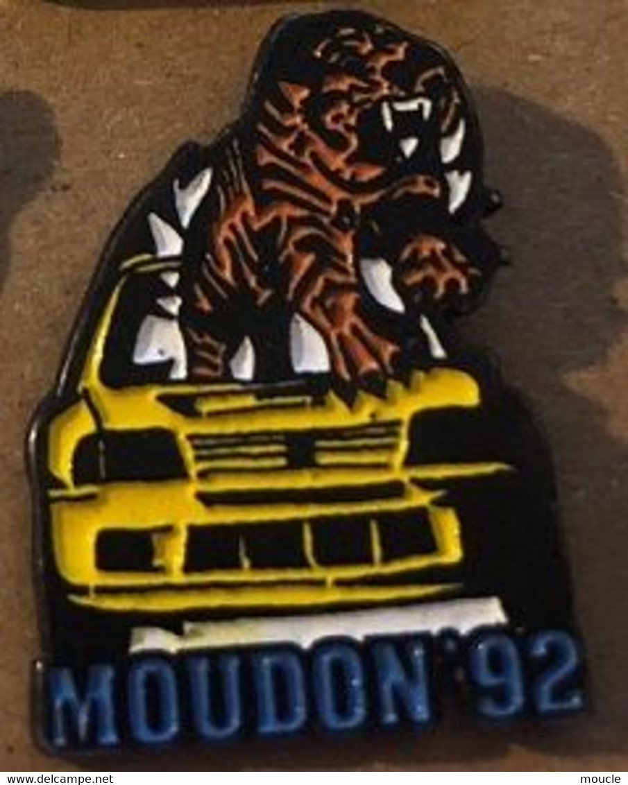 RALLYE MOUDON'92 - 1992 - TIGRE - TIGER - VOITURE JAUNE - CAR - AUTOMOBILE -  BLEU  -        (28) - Rallye