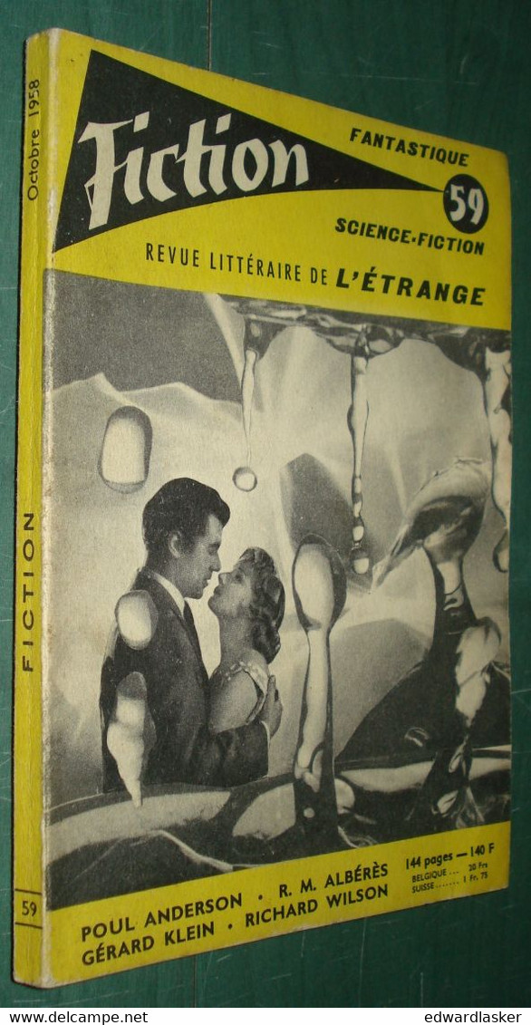 Revue FICTION N°59 : Poul Anderson, Gérard Klein, Ron Goulart ... - Opta 1958 - Fictie