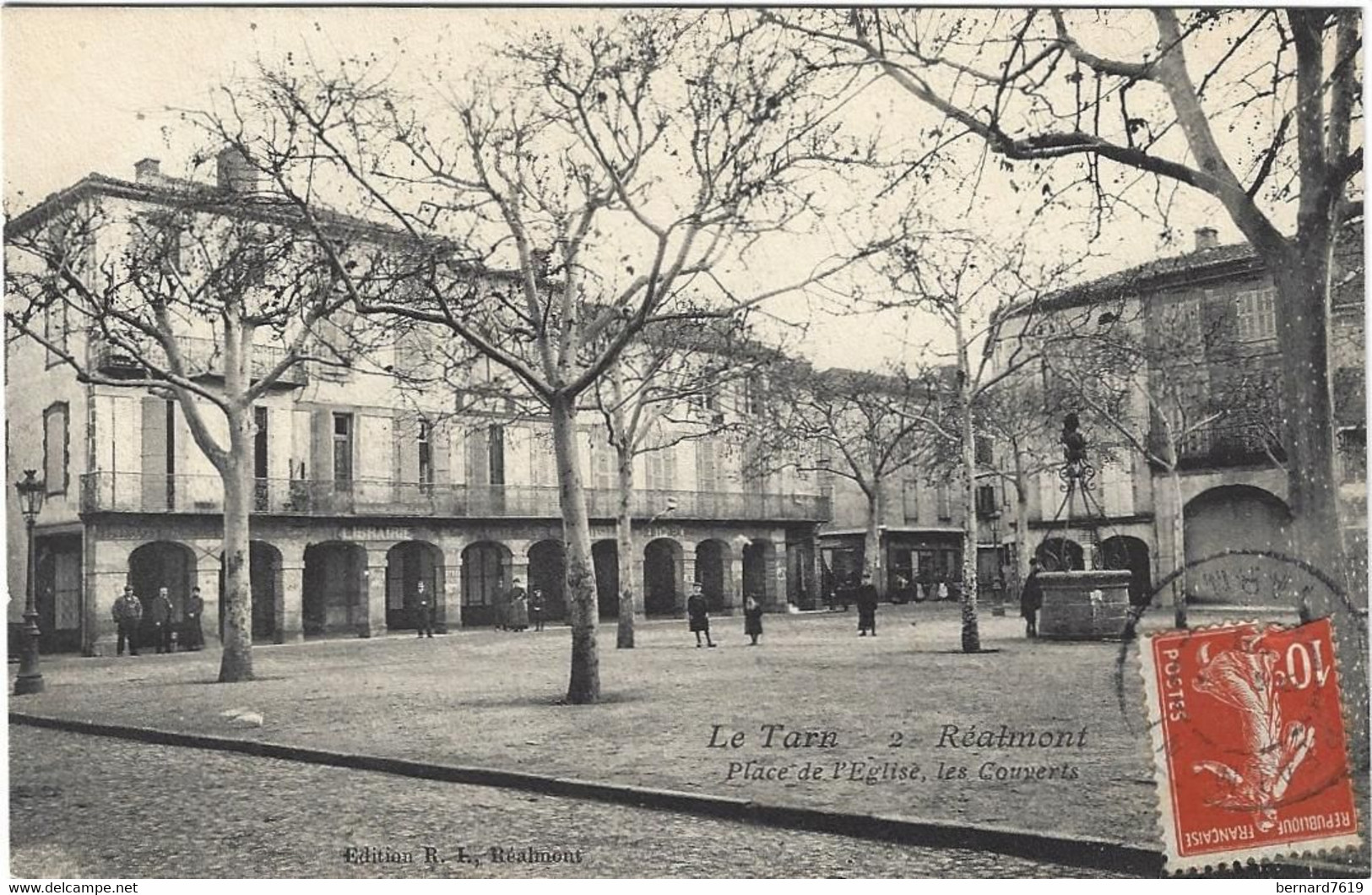 81   Realmont  -    Place De L'eglise ,  Les Couverts - Realmont