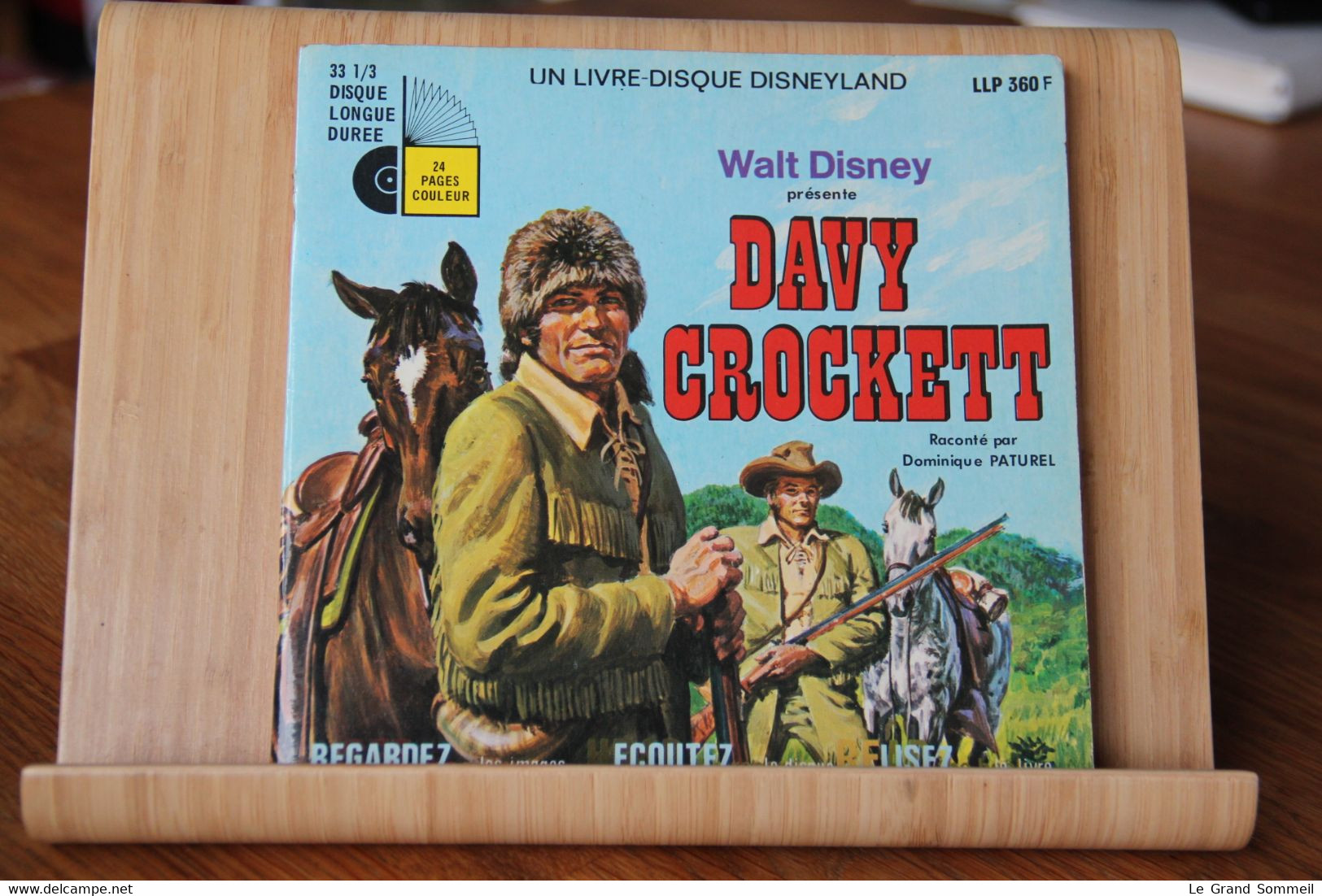 Disque Vinyle Davy Crockett Disney - Bambini