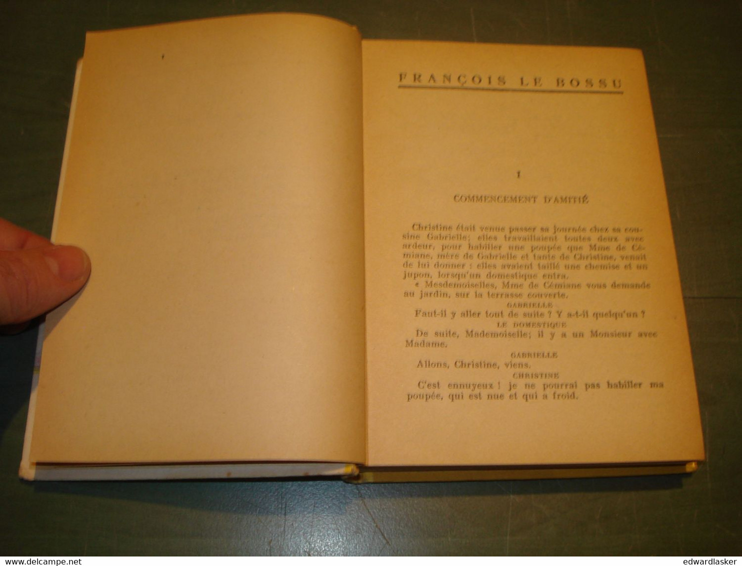 FRANCOIS LE BOSSU /Comtesse De Ségur - Hachette - 1952 - André Pécoud - Hachette