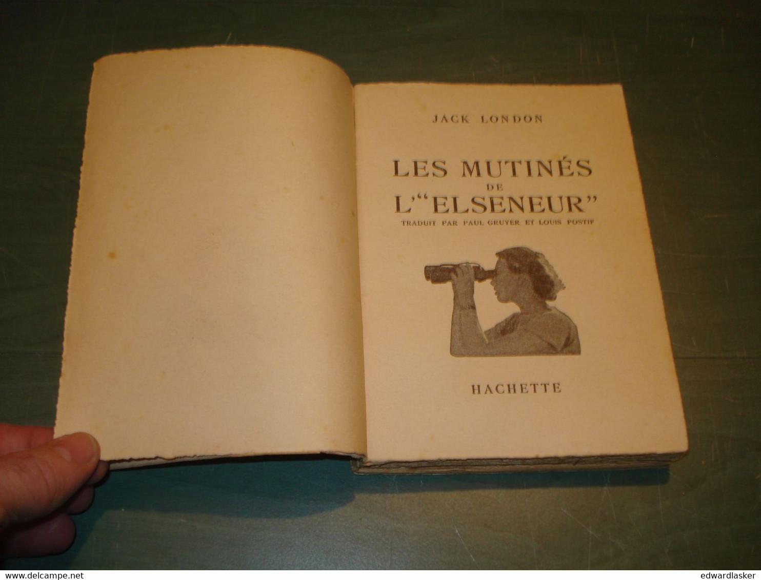 BIBLIOTHEQUE De La JEUNESSE : Les Mutinés De L'Elseneur /Jack London- 1936 - Bibliothèque De La Jeunesse