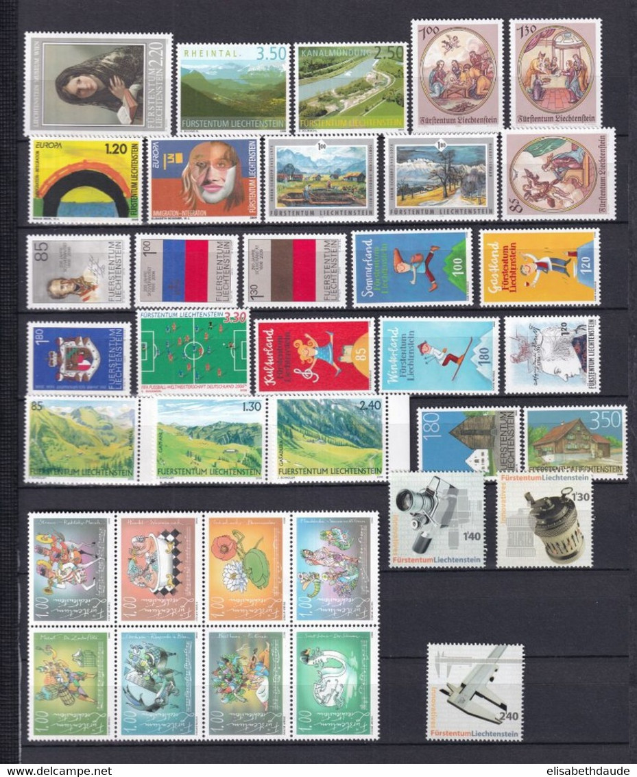 LIECHTENSTEIN - ANNEE COMPLETE 2006 ** MNH - VALEUR NOMINALE (FACIALE) = 53.85 SFr. - Full Years