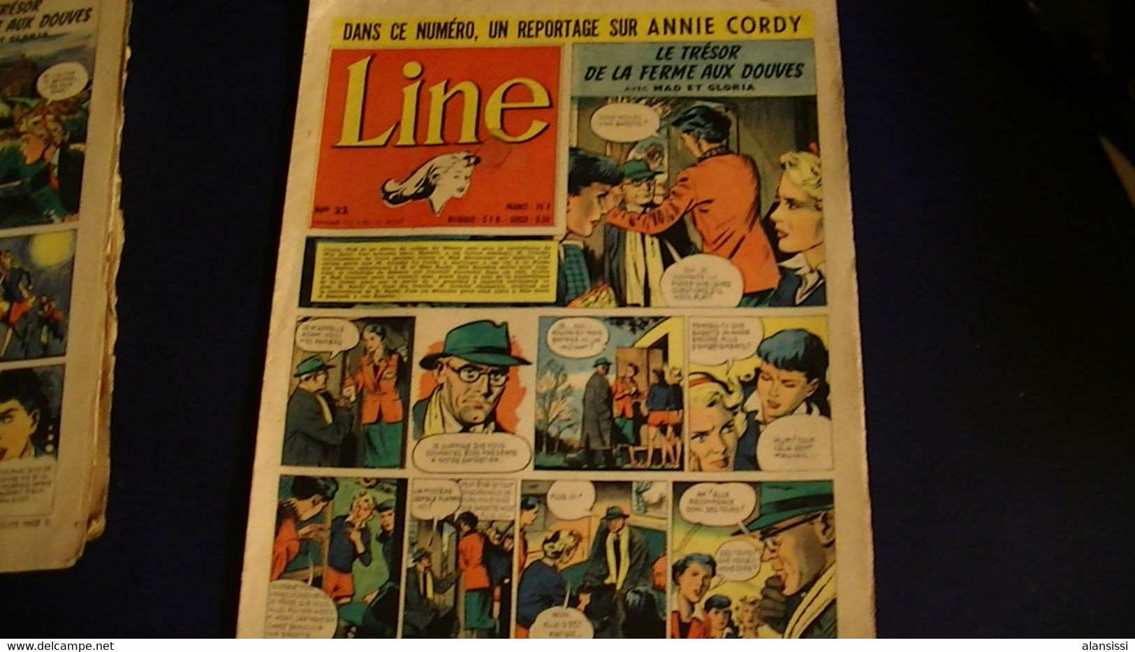 LINE N°  22  Bon état  Mais  Manque Une Vignette Coin Gauche 1955 16 Pages  Grand Format  25 X 31 - Line