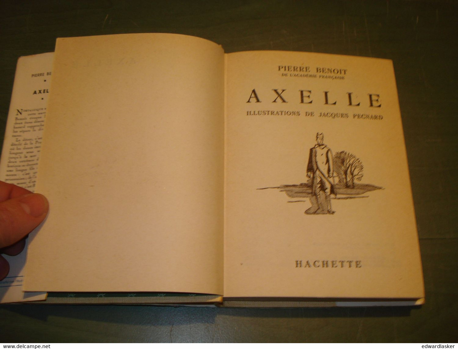 AXELLE /Pierre Benoit - Bibl. Hachette N°13 - Jaquette - 1958 - Hachette