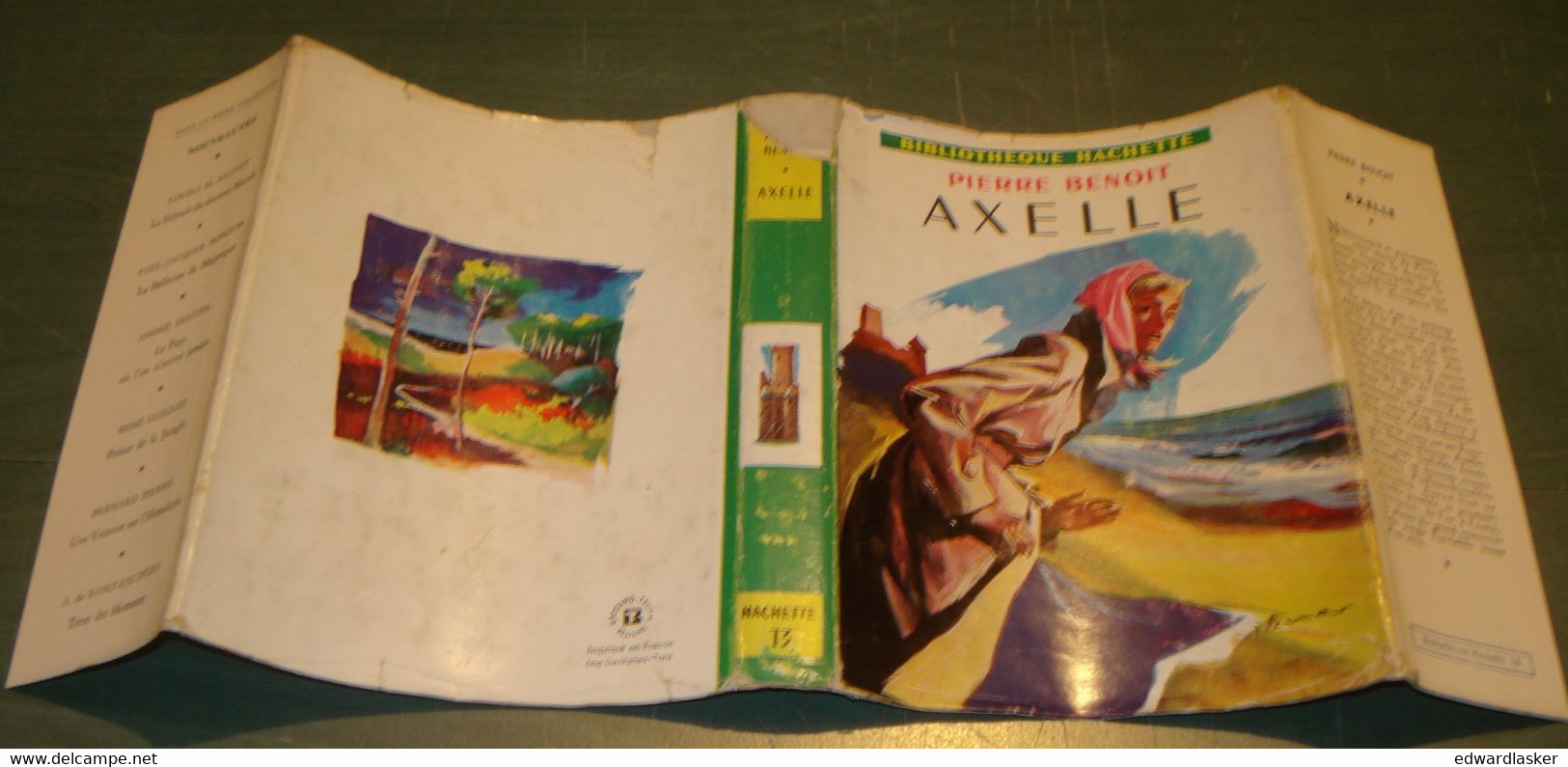 AXELLE /Pierre Benoit - Bibl. Hachette N°13 - Jaquette - 1958 - Hachette