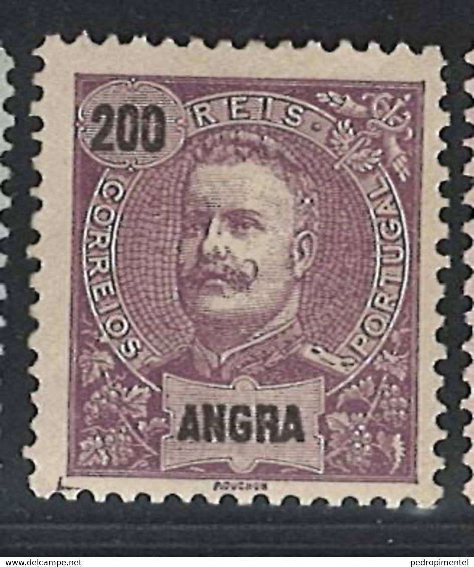 Portugal Angra Azores 1897 "D Carlos I" Condition MH OG #24 - Angra