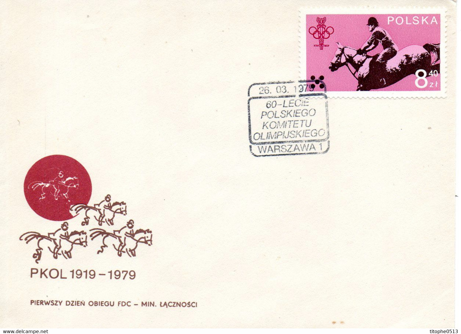 POLOGNE. N°2439 De 1979 Sur Enveloppe 1er Jour. Jumping. - Salto