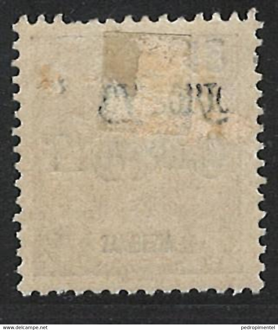 Portugal Zambezia Mozambique 1903 "D. Carlos I" 15r Provisorio Condition MH OG #42 - Zambezia