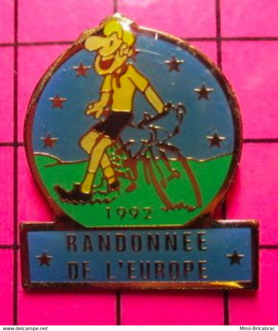 815c Pin's Pins / Beau Et Rare / THEME : SPORTS / CYCLISME RANDONNEE DE L'EUROPE - Cyclisme