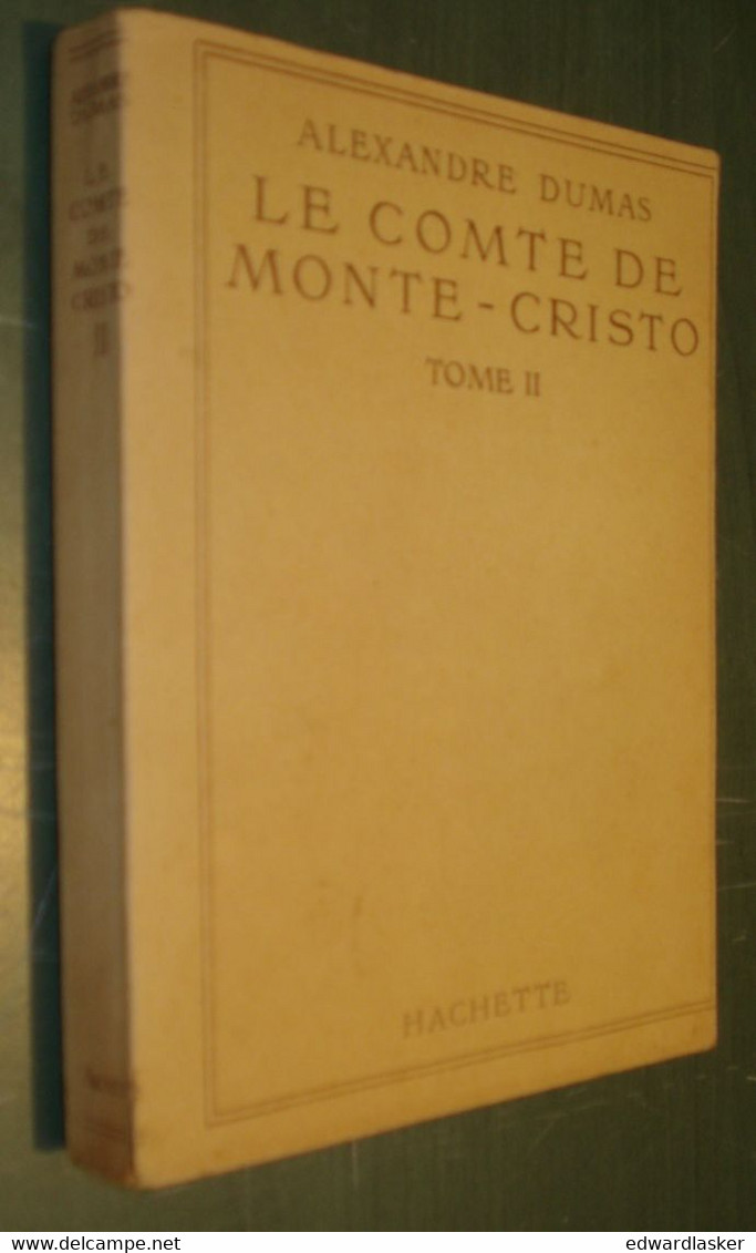 BIBLIOTHEQUE De La JEUNESSE : Le Comte De Monte-Cristo (t2) /A. Dumas - Jaquette - Bibliothèque De La Jeunesse